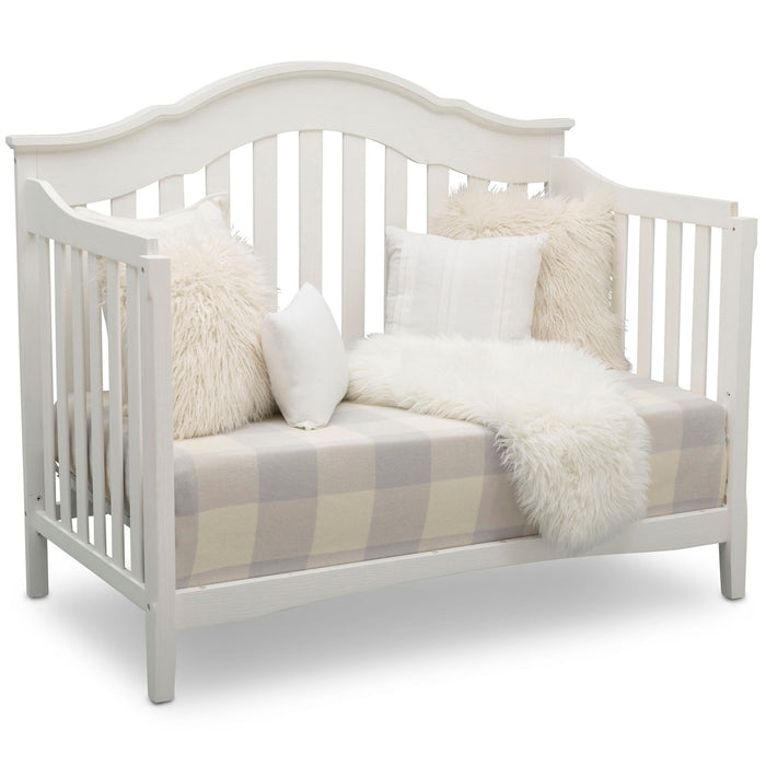 Delta Children Farmhouse 4-in-1 Convertible Crib - Textured White (LOCAL PICKUP ONLY)