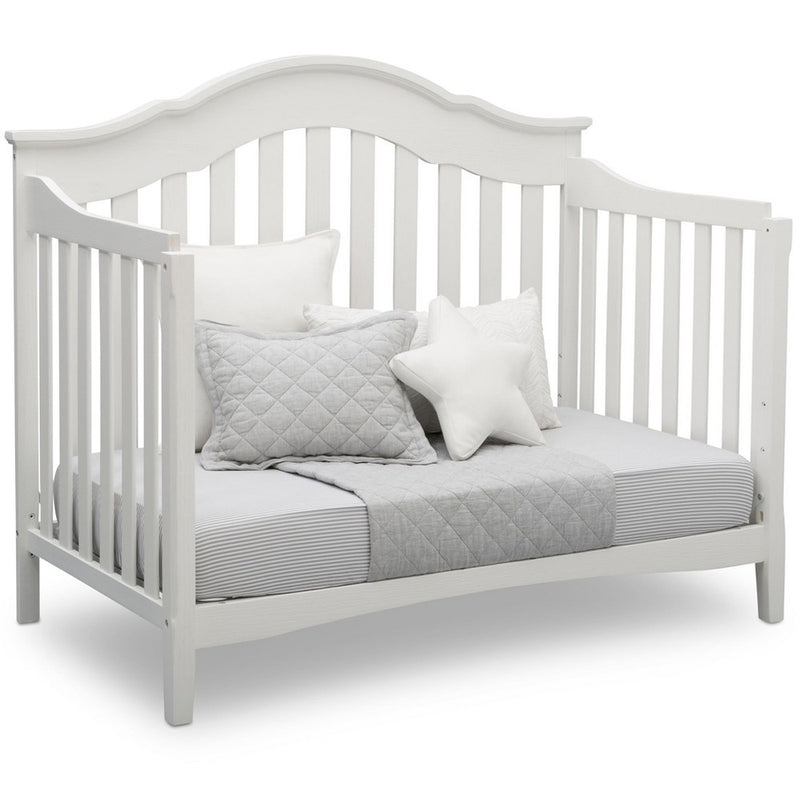Delta Children Farmhouse 4-in-1 Convertible Crib - Textured White (LOCAL PICKUP ONLY)