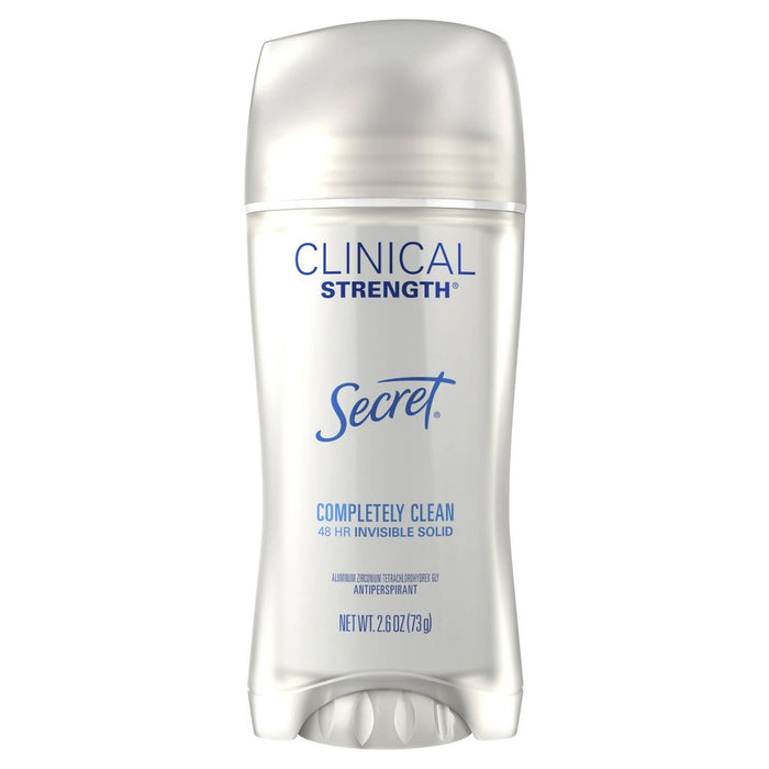 Secret Clinical Strength Completely Clean Invisible Solid Antiperspirant & Deodorant - 2.6oz