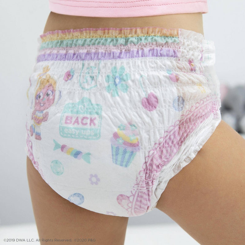 Pampers Easy Ups Training Underwear Girls Super Pack - Size 4 2T-3T - 74ct