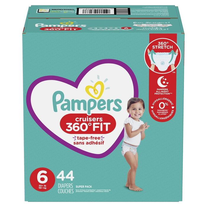 Pampers Cruisers 360 Disposable Diapers Super Pack - Size 6 (48ct)