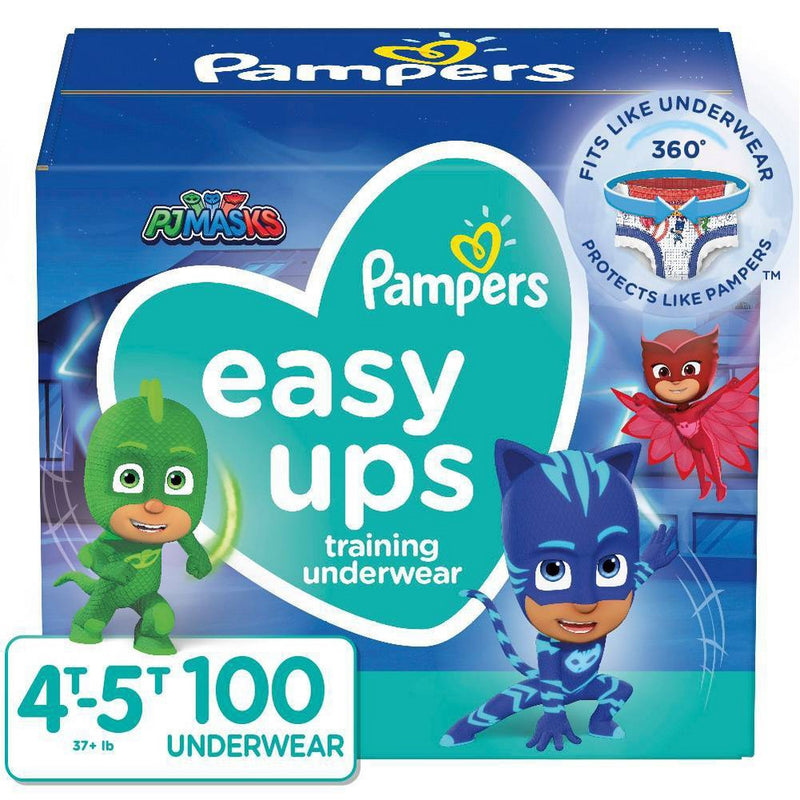 Pampers Easy Ups Boys' PJ Masks Training Underwear Enormous Pack - Size 4T-5T - 100ct