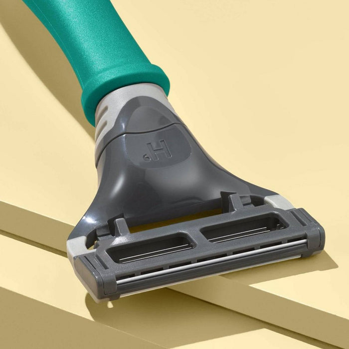 Harry's 5-Blade Men's Razor - 1 Razor Handle + 2 Razor Blade Refills - Tropical Green