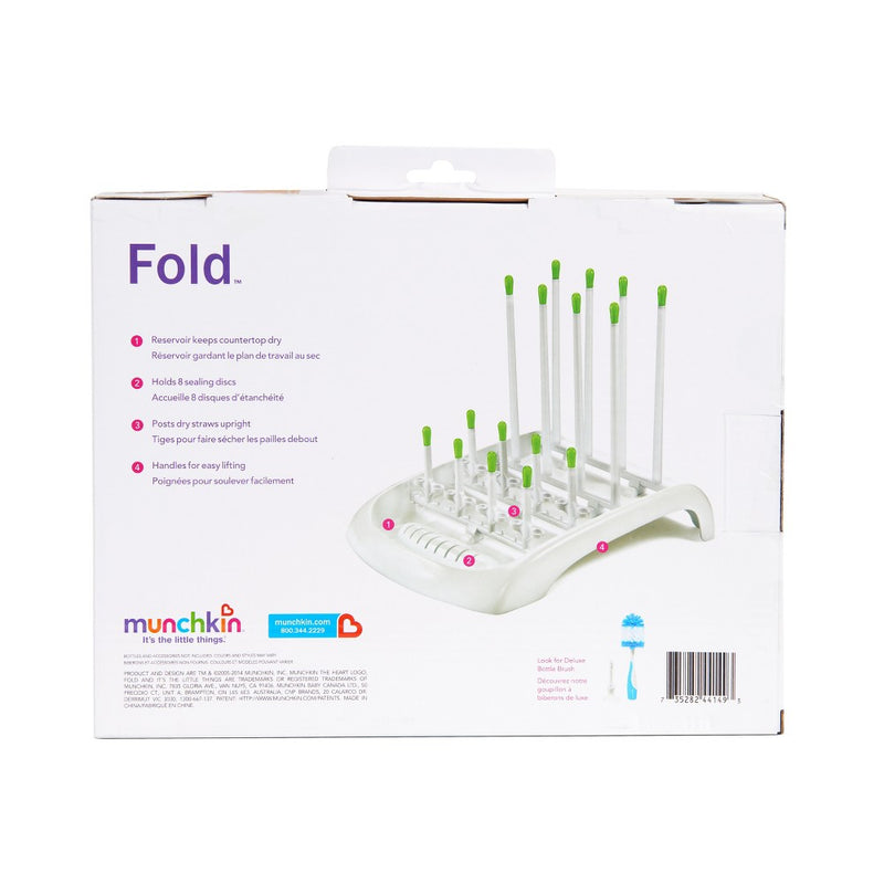 Munchkin Fold Cup and Bottle Drying Rack - White