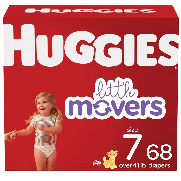Huggies Little Movers Baby Disposable Diapers - Size 7 - 68ct