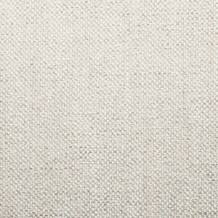 Catalina Round Ottoman Cream with Leather Piping - Threshold designed with Studio McGee