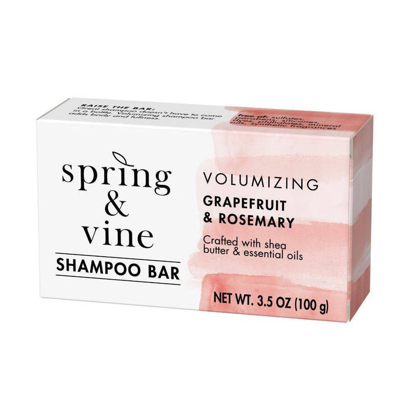 Spring & Vine Grapefruit & Rosemary Volumizing Shampoo Bar - 3.5oz