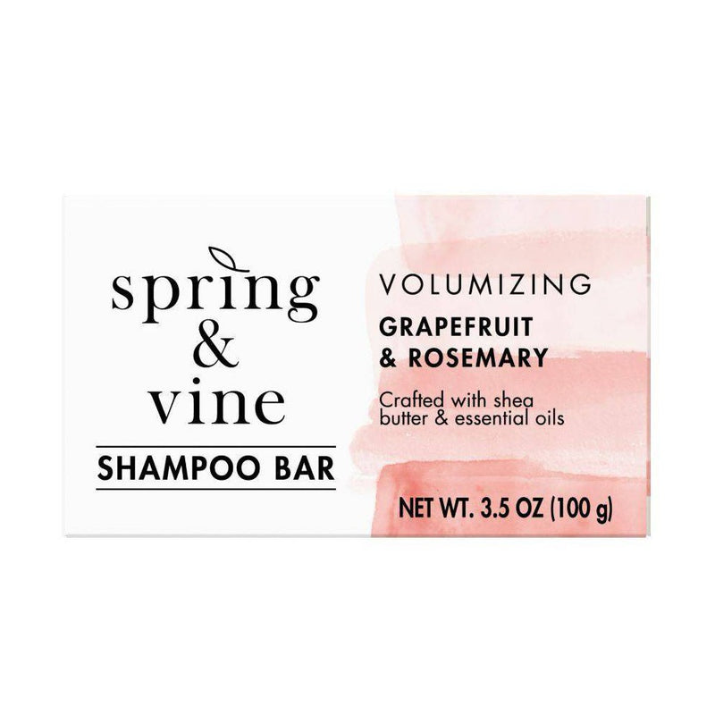 Spring & Vine Grapefruit & Rosemary Volumizing Shampoo Bar - 3.5oz
