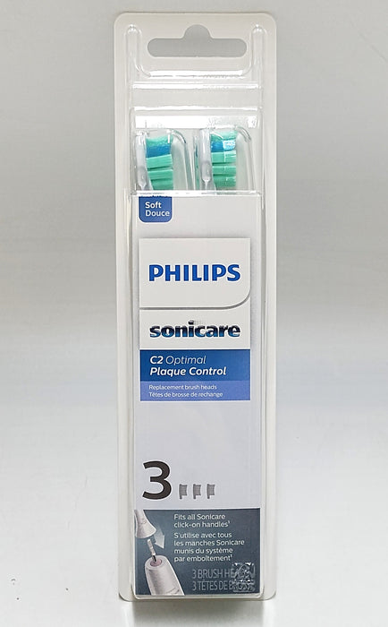 Philips Sonicare Plaque Control Replacement Electric Toothbrush Head - 3ct