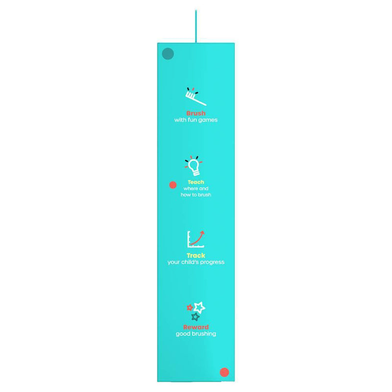 hum kids by Colgate Smart Manual Toothbrush Set with Free App & Brushing Games - Yellow - Extra Soft Bristles