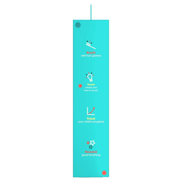 hum kids by Colgate Smart Manual Toothbrush Set with Free App & Brushing Games - Yellow - Extra Soft Bristles