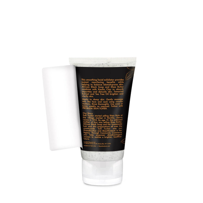 SheaMoisture African Black Soap Clarifying Facial Wash & Scrub - 1.5oz