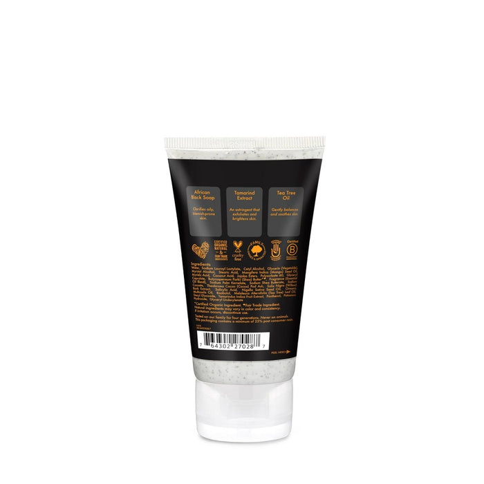 SheaMoisture African Black Soap Clarifying Facial Wash & Scrub - 1.5oz