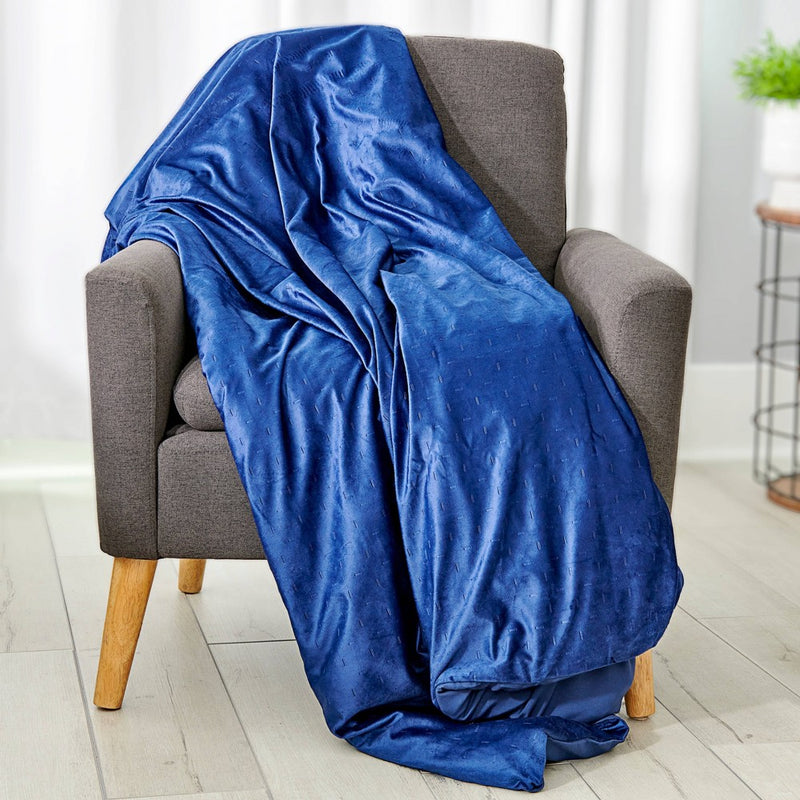 48"x72" Cover for Weighted Blanket Navy - Tranquility