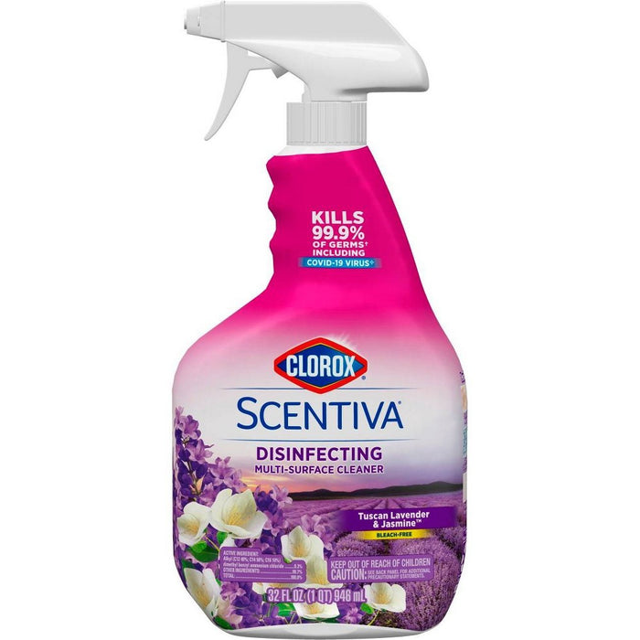 Clorox Scentiva Multi Surface Cleaner Spray Bottle Bleach Free - Tuscan Lavender & Jasmine - 32oz