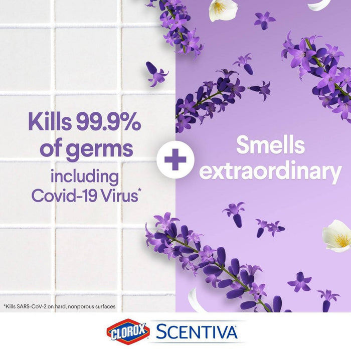 Clorox Scentiva Multi Surface Cleaner Spray Bottle Bleach Free - Tuscan Lavender & Jasmine - 32oz