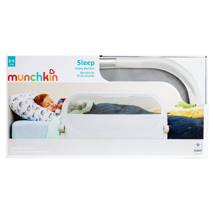 Munchkin Sleep Toddler Bed Rail, Fits Twin, Full and Queen Size Mattresses - Gray