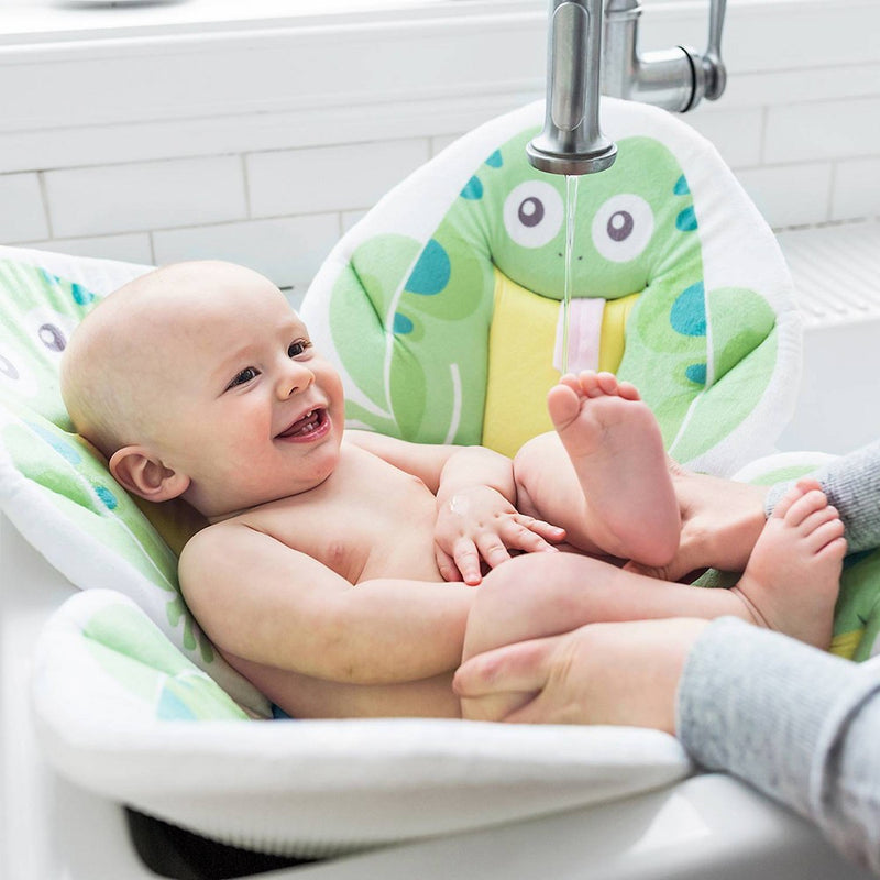 Blooming Bath Pond Pals Bath Cushion - Green Frog