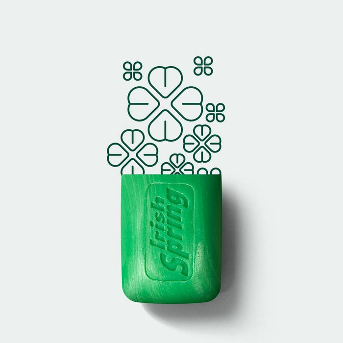 Irish Spring Original Mens Deodorant Bar Soap for Body and Hands - Washes Away Bacteria - 6pk - 3.7oz each