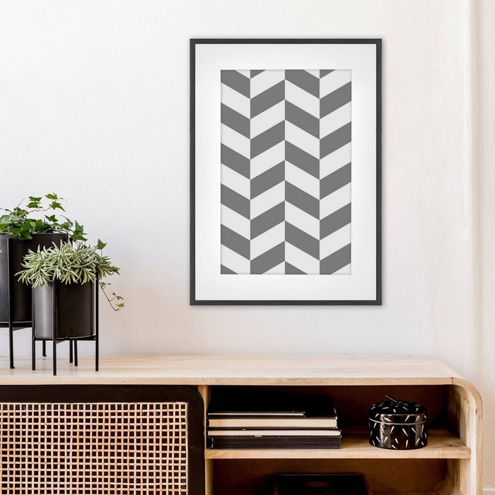 15" x 21" Matted to 11" x 17" Thin Metal Gallery Frame Black - Project 62
