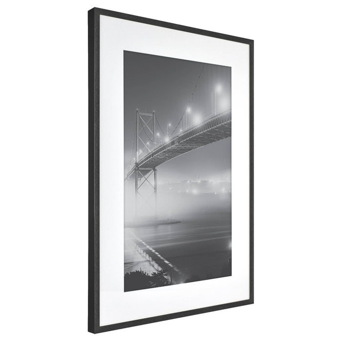 15" x 21" Matted to 11" x 17" Thin Metal Gallery Frame Black - Project 62