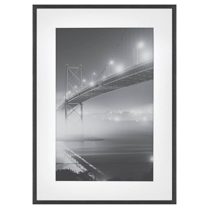 15" x 21" Matted to 11" x 17" Thin Metal Gallery Frame Black - Project 62
