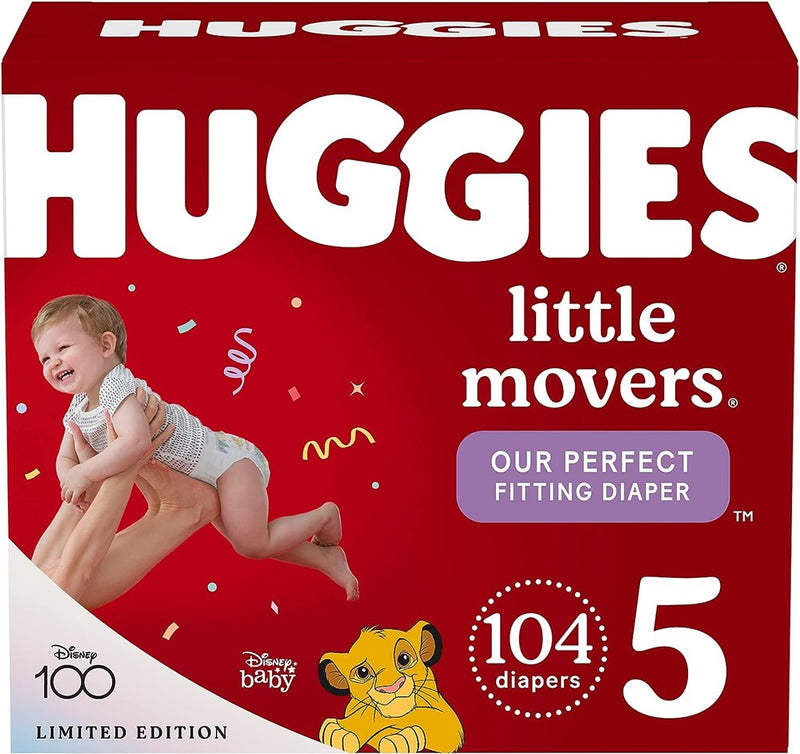 Huggies Little Movers Baby Disposable Diapers - Size 5 - 104ct