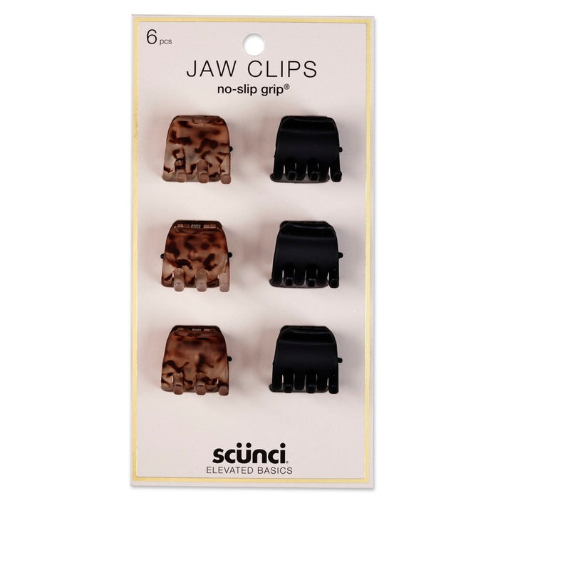 scunci 2cm No Slip Jaw Clips - 6pk
