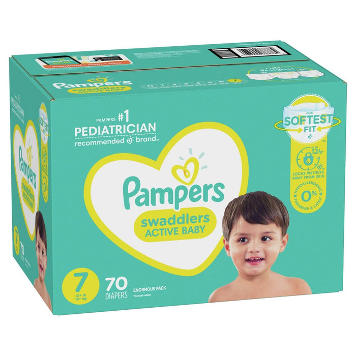 Pampers Swaddlers Disposable Diapers Enormous Pack - 70ct