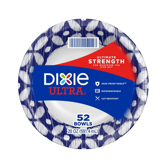 Dixie Ultra Dinner Paper Bowls - 52ct/20oz6