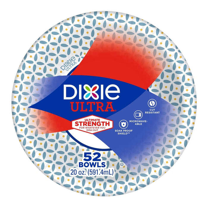 Dixie Ultra Dinner Paper Bowls - 52ct/20oz6