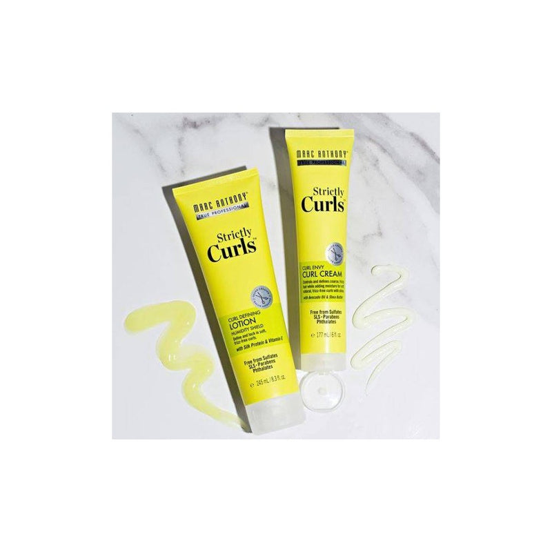 Marc Anthony Strictly Curls Curl Defining Lotion Hair Gel & Heat Protectant - Vitamin E - 8.3 fl oz