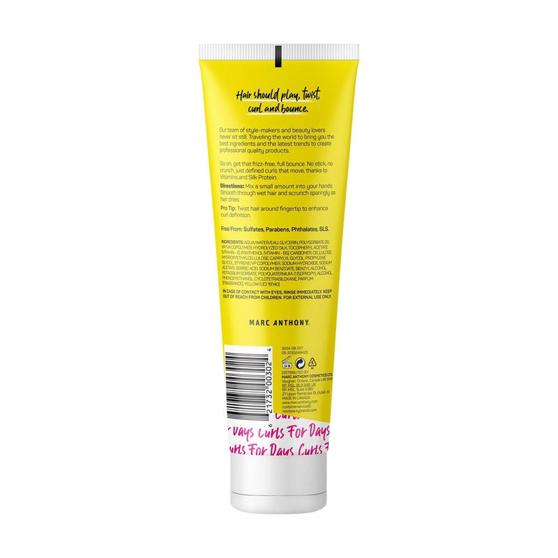 Marc Anthony Strictly Curls Curl Defining Lotion Hair Gel & Heat Protectant - Vitamin E - 8.3 fl oz