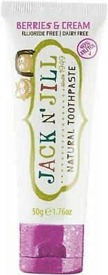 Jack N' Jill Toothpaste (Children) Berries & Cream Fluoride Free 50g
