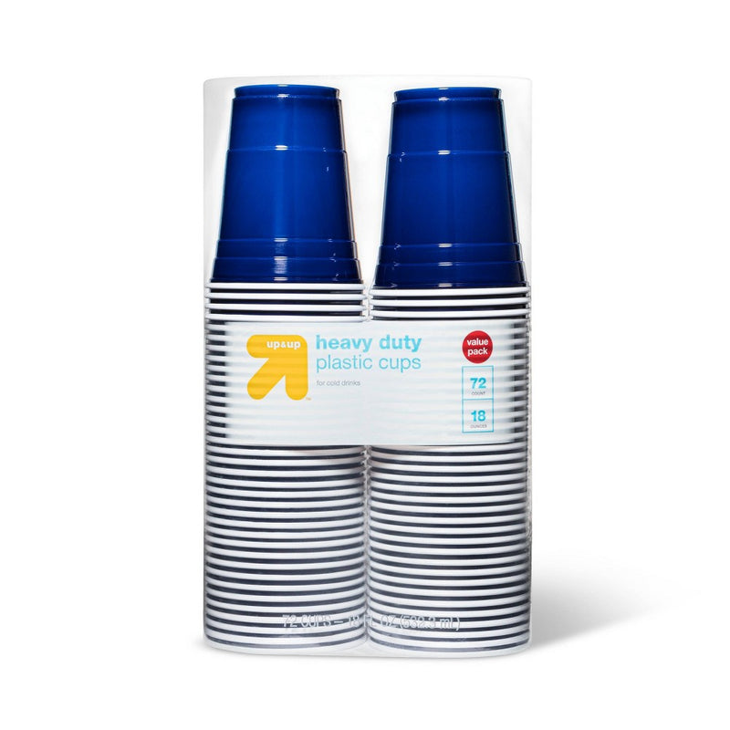 Blue Disposable Plastic Cups - 72ct - up & up