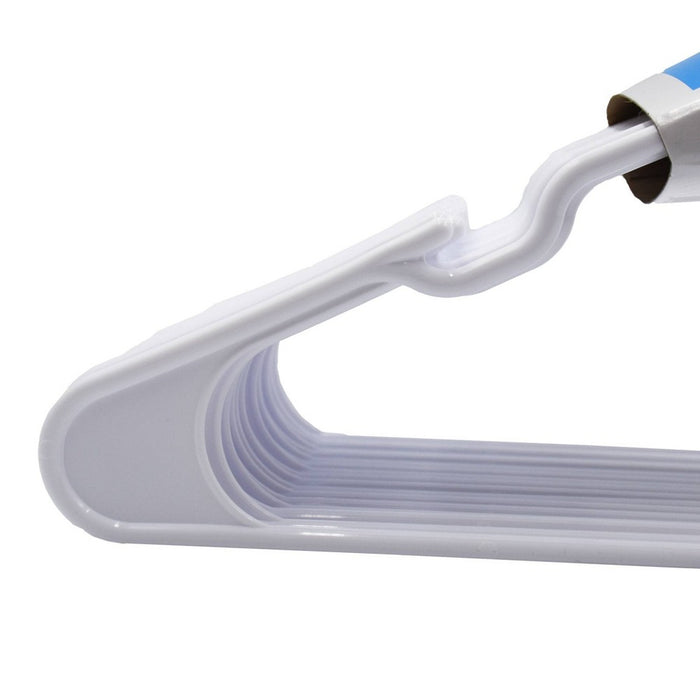 18pk Plastic Hangers White - Room Essentials