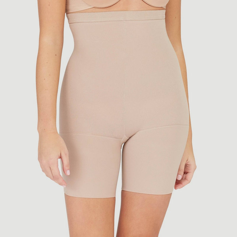 ASSETS by SPANX Women's High-Waist Mid-Thigh Super Control Shaper - Tan 3