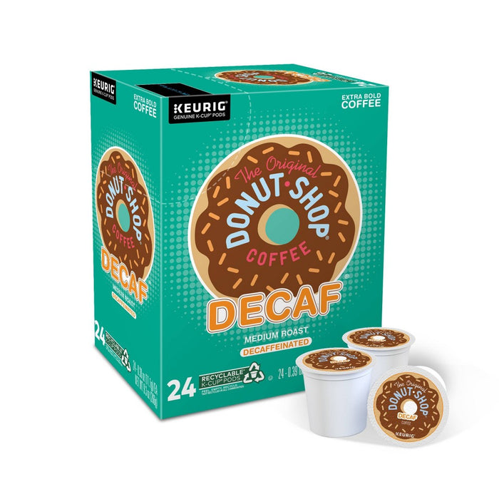 24ct The Original Donut Shop Decaf Keurig K-Cup Coffee Pods Decaffeinated Medium Roast