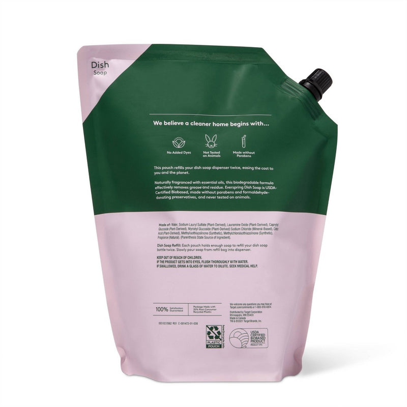 Dish Soap Refill - Lavender & Bergamot - 36 fl oz - Everspring (LOCAL PICKUP ONLY)