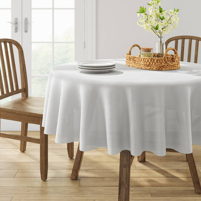 70" Cotton Solid Tablecloth White - Threshold