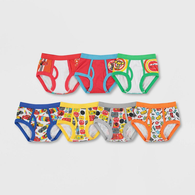 Toddler Boys' 7 Pack Underwear Cars 2T-3T
