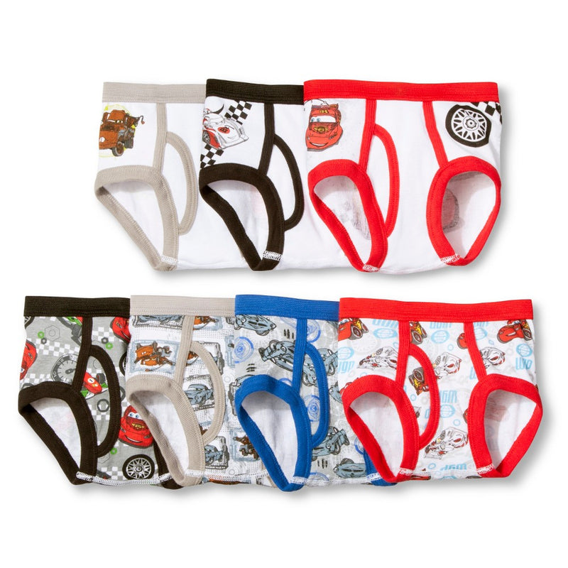 Toddler Boys' 7 Pack Underwear Cars 2T-3T