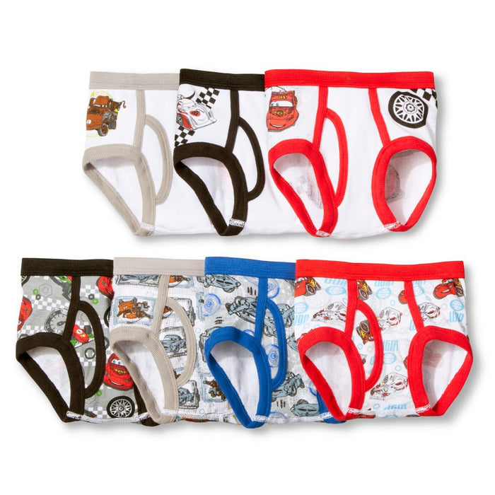 Toddler Boys' 7 Pack Underwear Cars 2T-3T