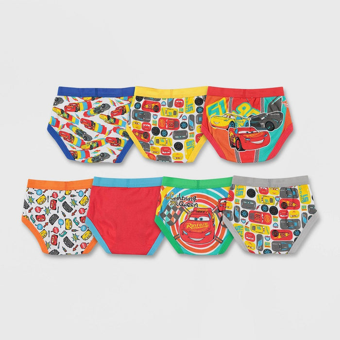Toddler Boys' 7 Pack Underwear Cars 2T-3T