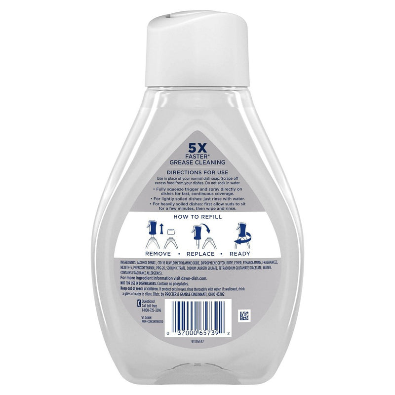 Dawn Platinum Powerwash Spray Free & Clear Refill - 16 fl oz