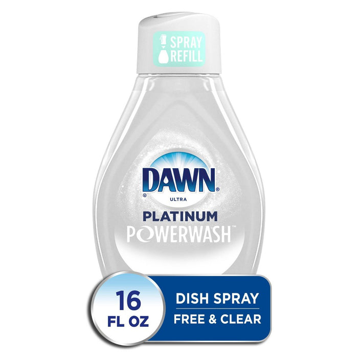 Dawn Platinum Powerwash Spray Free & Clear Refill - 16 fl oz