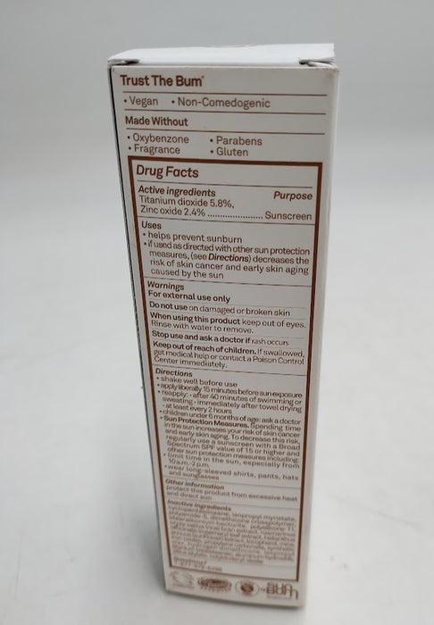 Sun Bum Mineral Tinted Face Sunscreen - SPF 30 - 1.7 fl oz EXP: