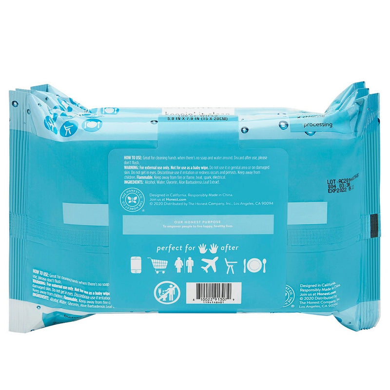 The Honest Company Alcohol Hand Sanitizing Wipes - 3pk/150ct