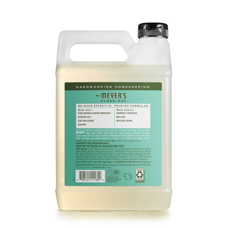 Mrs. Meyer's Liquid Dish Refill Basil - 48 fl oz