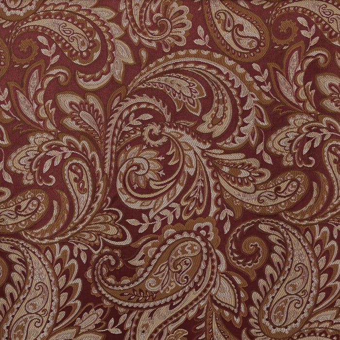 18"x50" Valerie Polyester Jacquard Valance Burgundy